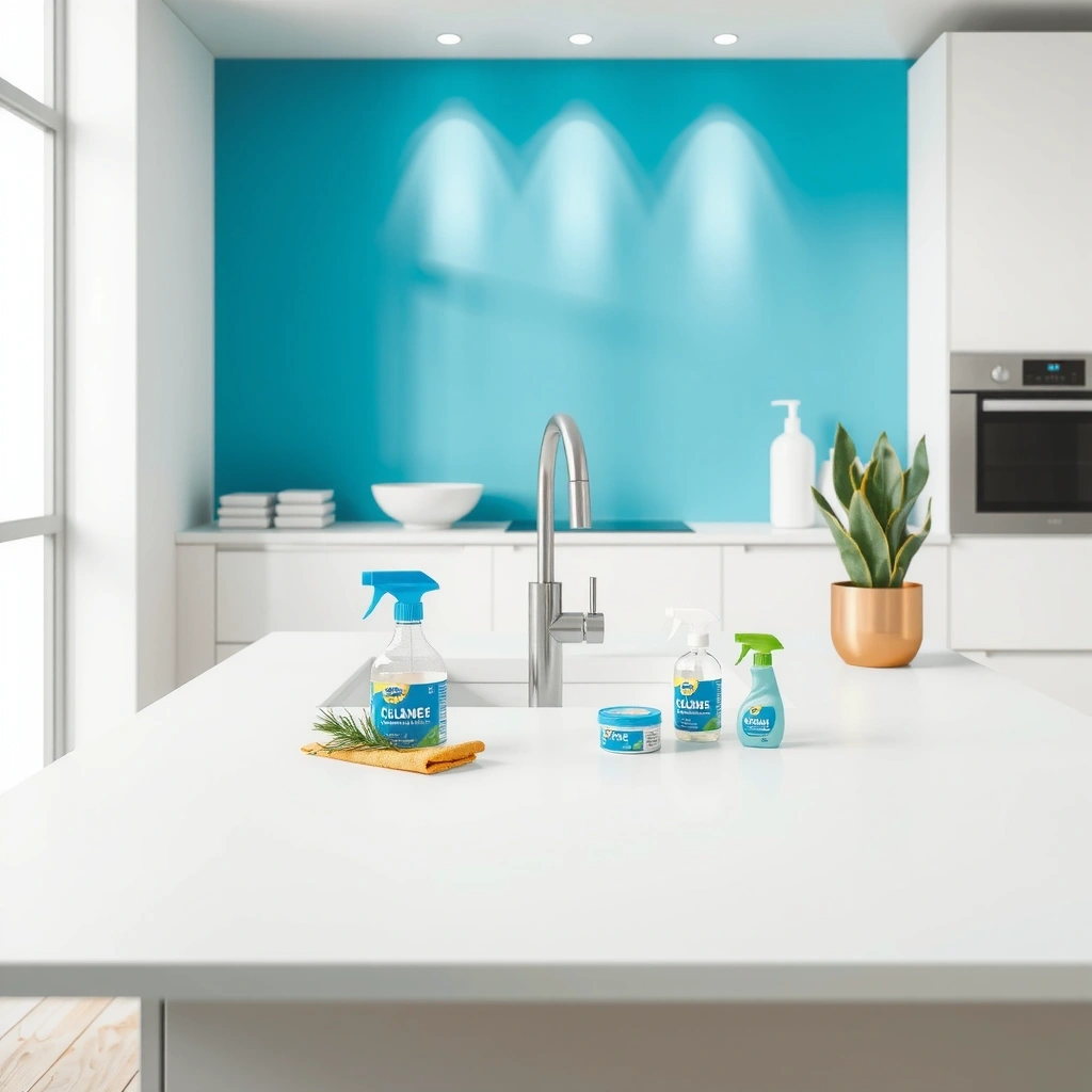 Kitchen and bathroom cleaning specialists at work