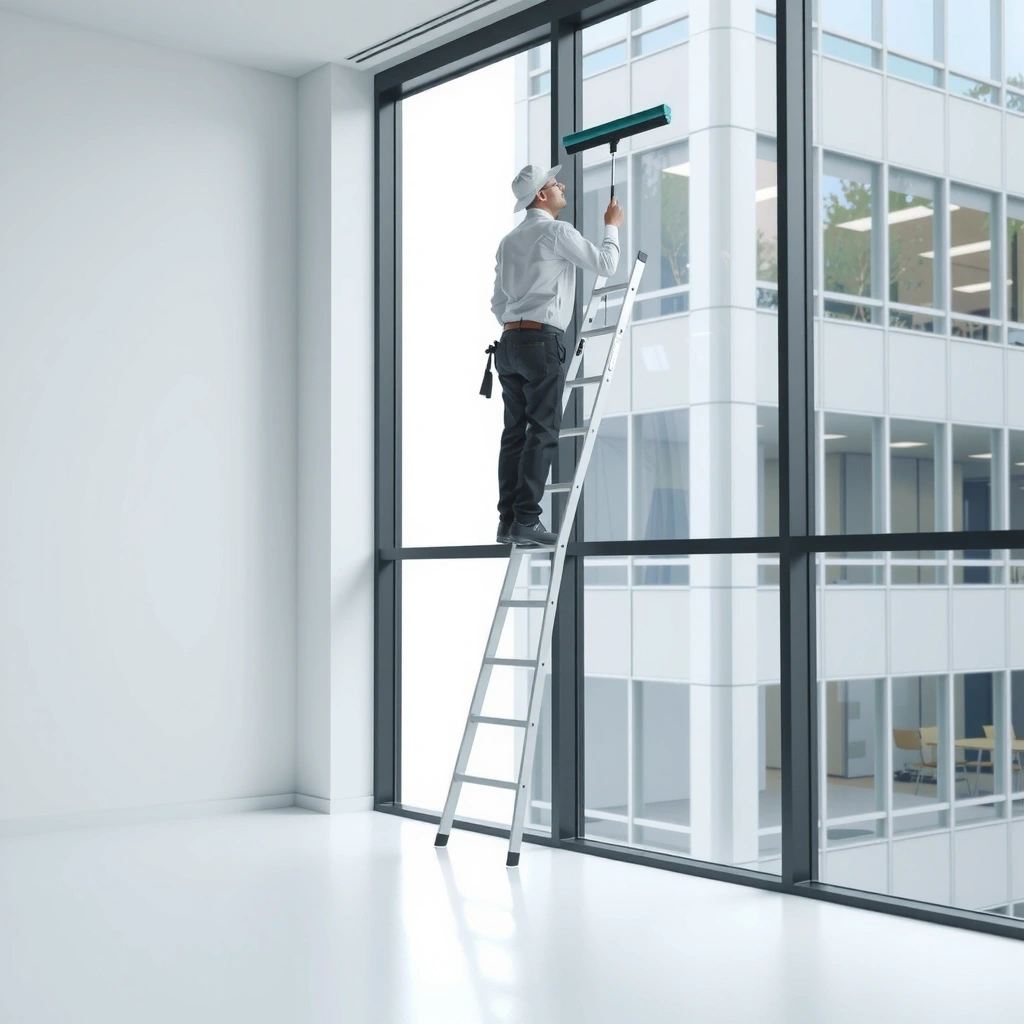 Professional window cleaning service for commercial and residential buildings