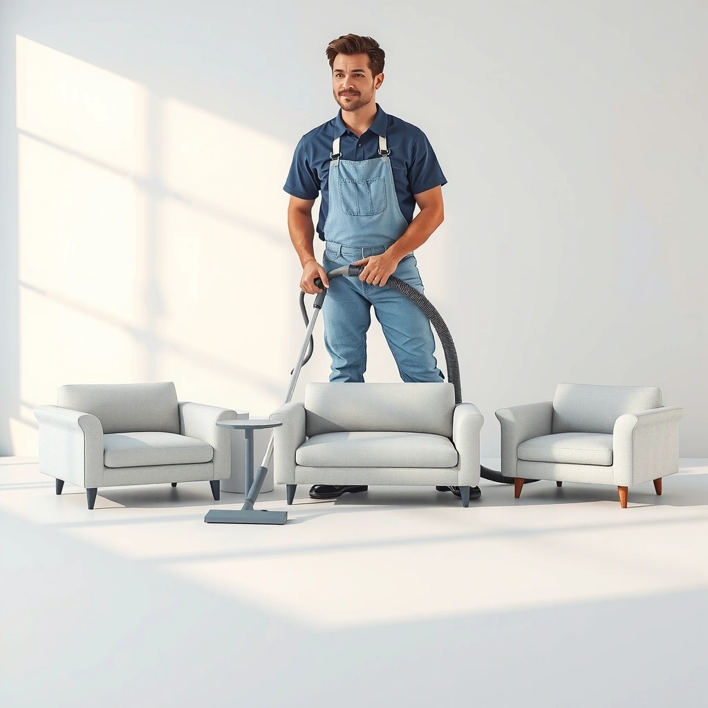 Professional upholstery cleaning service for furniture and fabrics